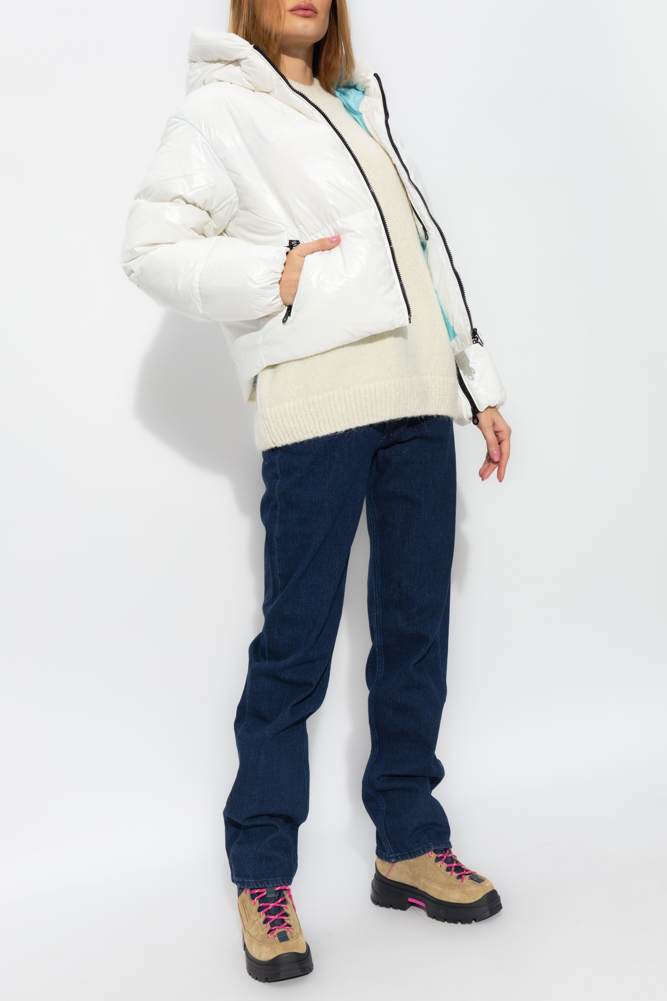 SchaferandweinerShops Vanuatu White Bellatrix down jacket Duvetica MONCLER GUIREC DOWN JACKET